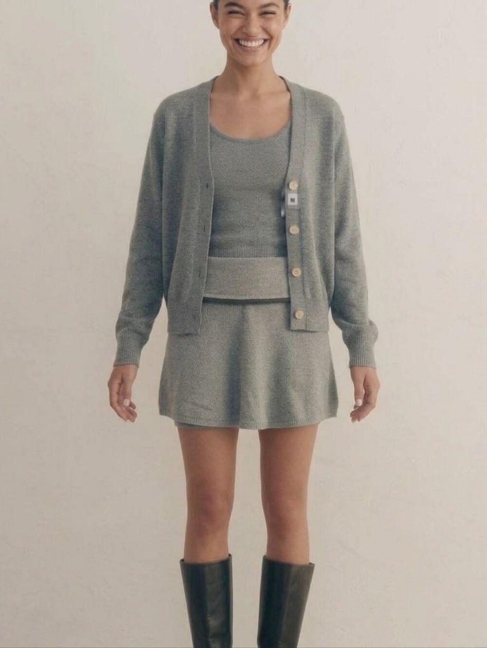 Free People free-est Ameena Knit Skort Foldover Waist
